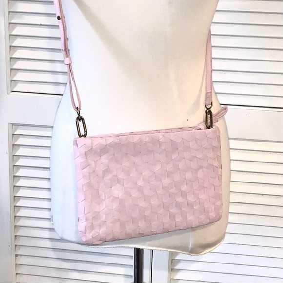 Madewell The Woven Puff Crossbody Bag Leather Addition - Picture 6 of 8